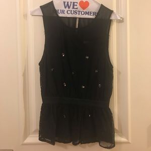 Black Anthropologie Dressy Top!